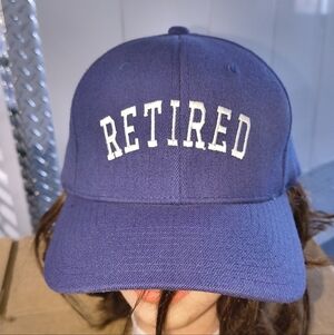 Vtg Retired But I work Part-time as a Pain in  The Ass Embroidered Flexfit Hat